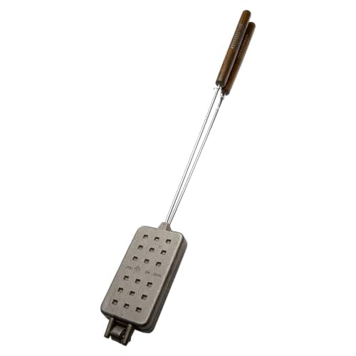 Rome 1405 Waffle Iron (Steel & Wood Handles)