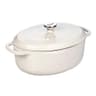 Lodge Enameled Cast Iron Oval Dutch Oven, 7 qt