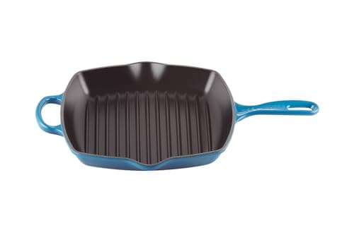 Le Creuset Enameled Square Skillet Grill, 10.25-inch