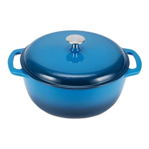 Amazon Basics Enameled Cast Iron Dutch Oven, 6 qt