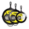Lodge Seasoned Cast Iron Skillet Set (8, 10.25 & 12 in)