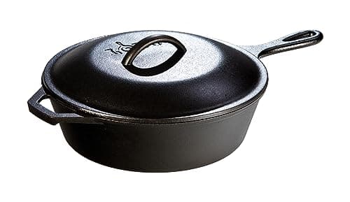 Lodge Covered Deep Skillet, 10.25-inch / 3.2 qt (L8CF3)