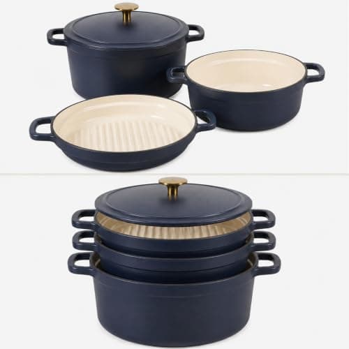 Sur La Table Kitchen Essentials 4-Piece Enameled Stackable Set