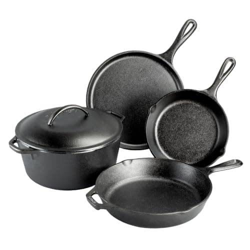 Lodge Seasoned Cast Iron 5-Piece Set (L5HS3)