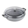 Staub Cast Iron Braiser with Glass Lid, 3.5 qt